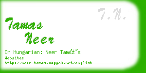 tamas neer business card